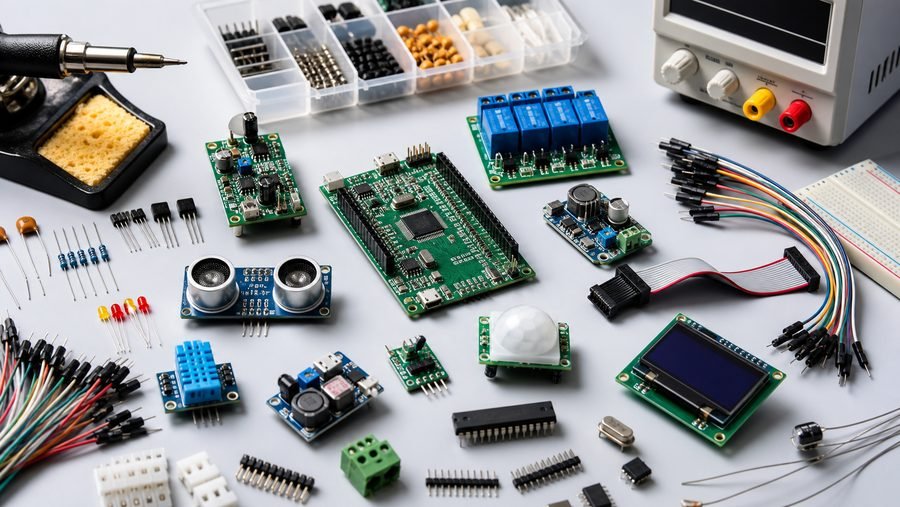 Embedded electronics components